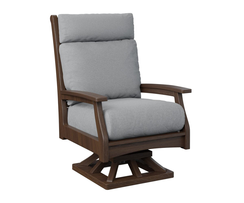 Classic Terrace High Back Swivel Rocker My Store Natural Finish: Brazillian Walnut 