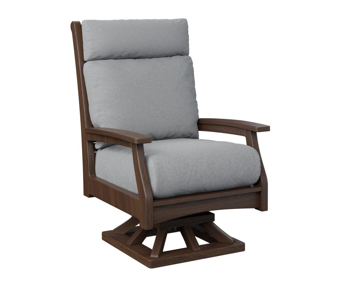 Classic Terrace High Back Swivel Rocker My Store Natural Finish: Brazillian Walnut 