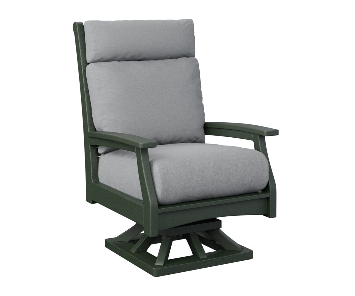 Classic Terrace High Back Swivel Rocker My Store Green 