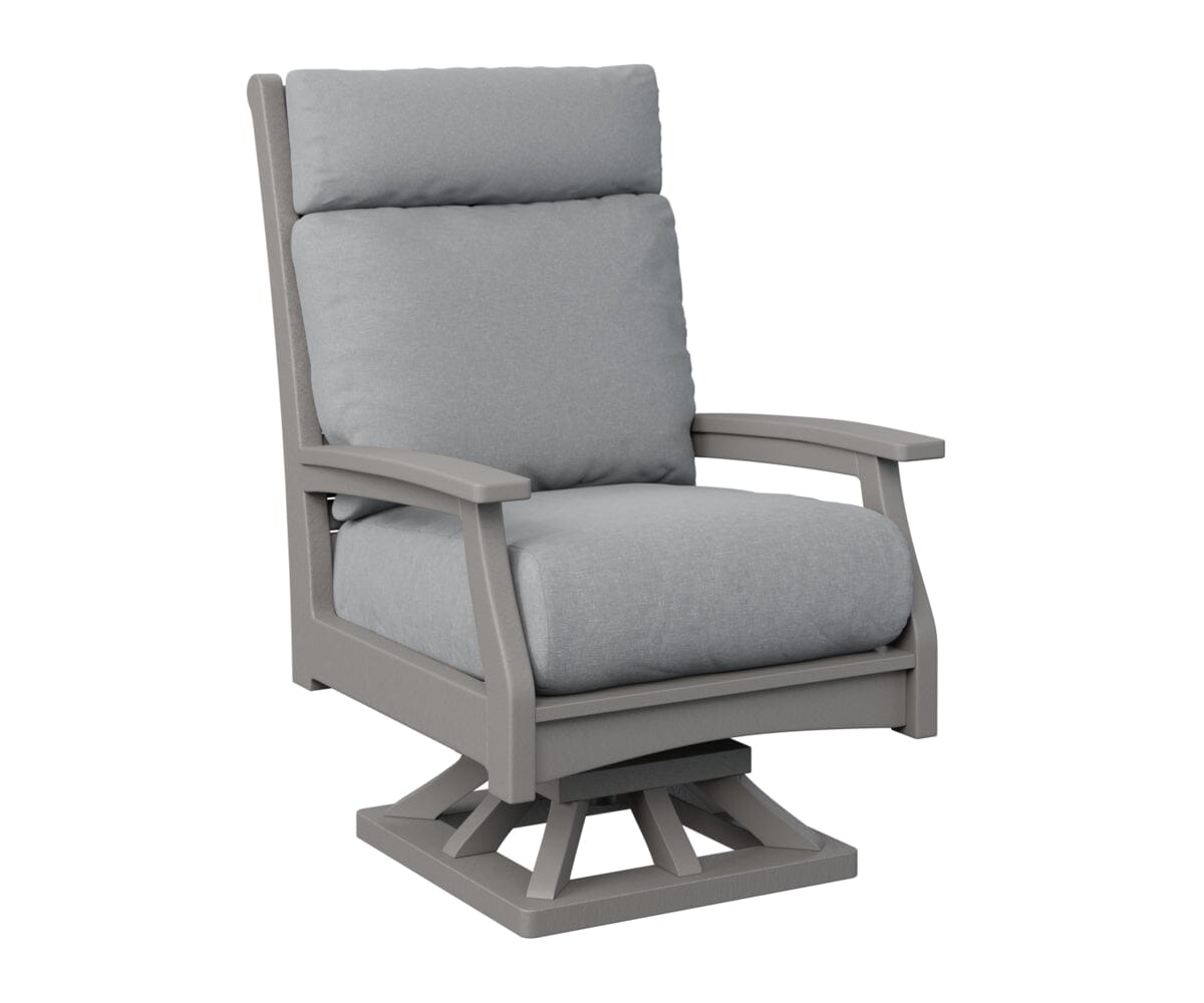 Classic Terrace High Back Swivel Rocker My Store Light Gray 