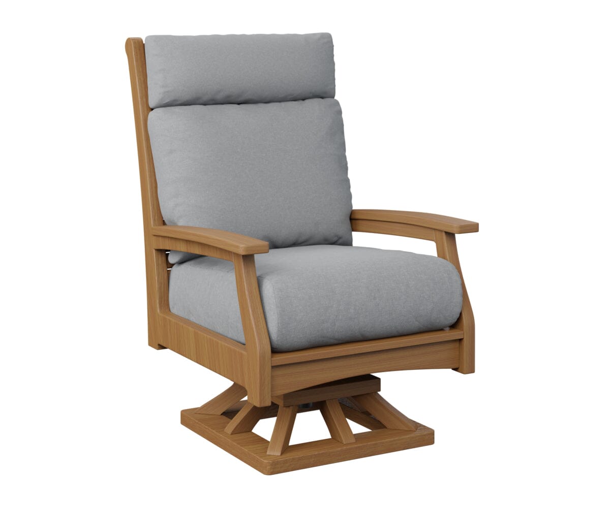 Classic Terrace High Back Swivel Rocker My Store Natural Finish: Natural Teak 