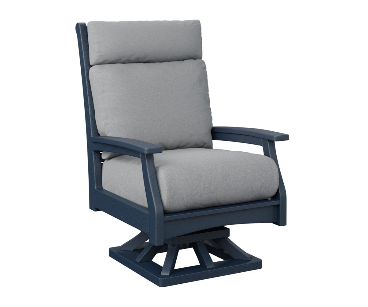 Classic Terrace High Back Swivel Rocker My Store Navy Blue 