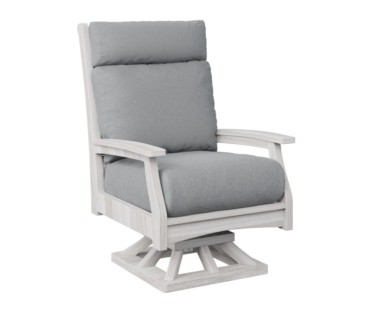 Classic Terrace High Back Swivel Rocker My Store Natural Finish: Seashell 