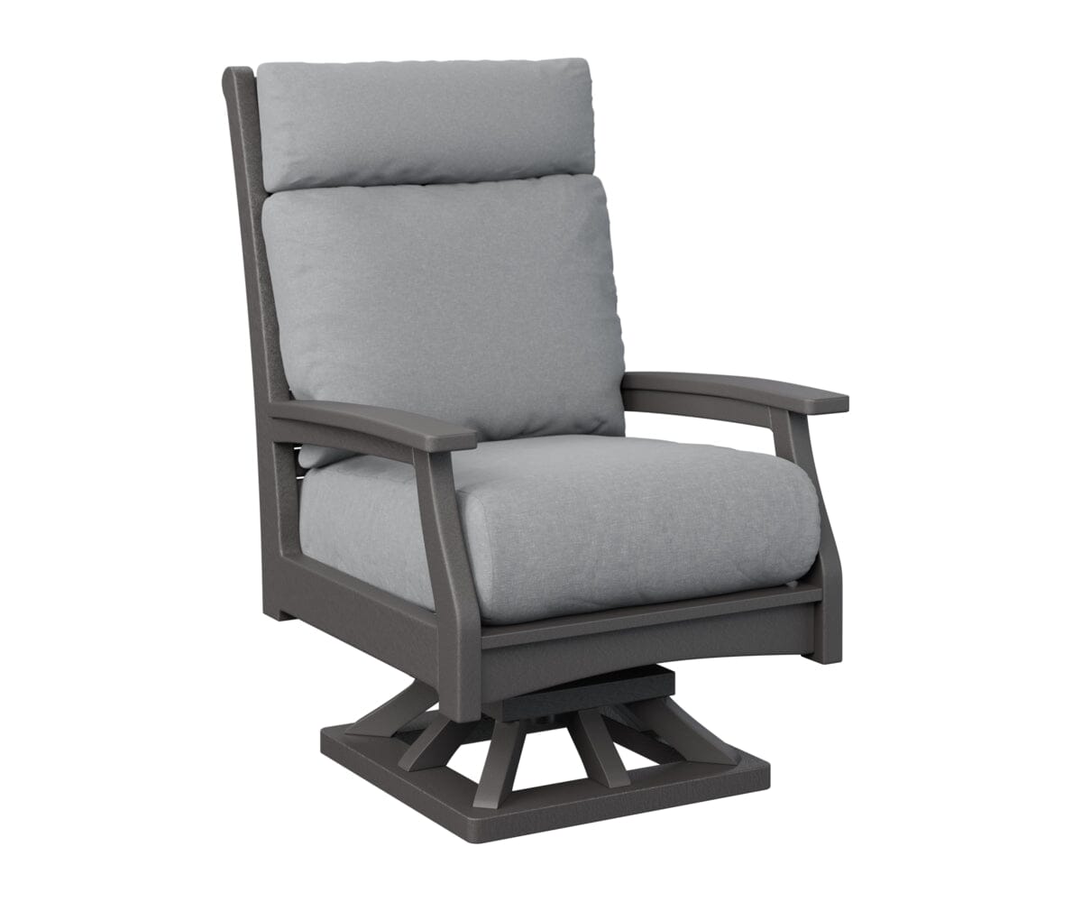 Classic Terrace High Back Swivel Rocker My Store Smoke Gray 