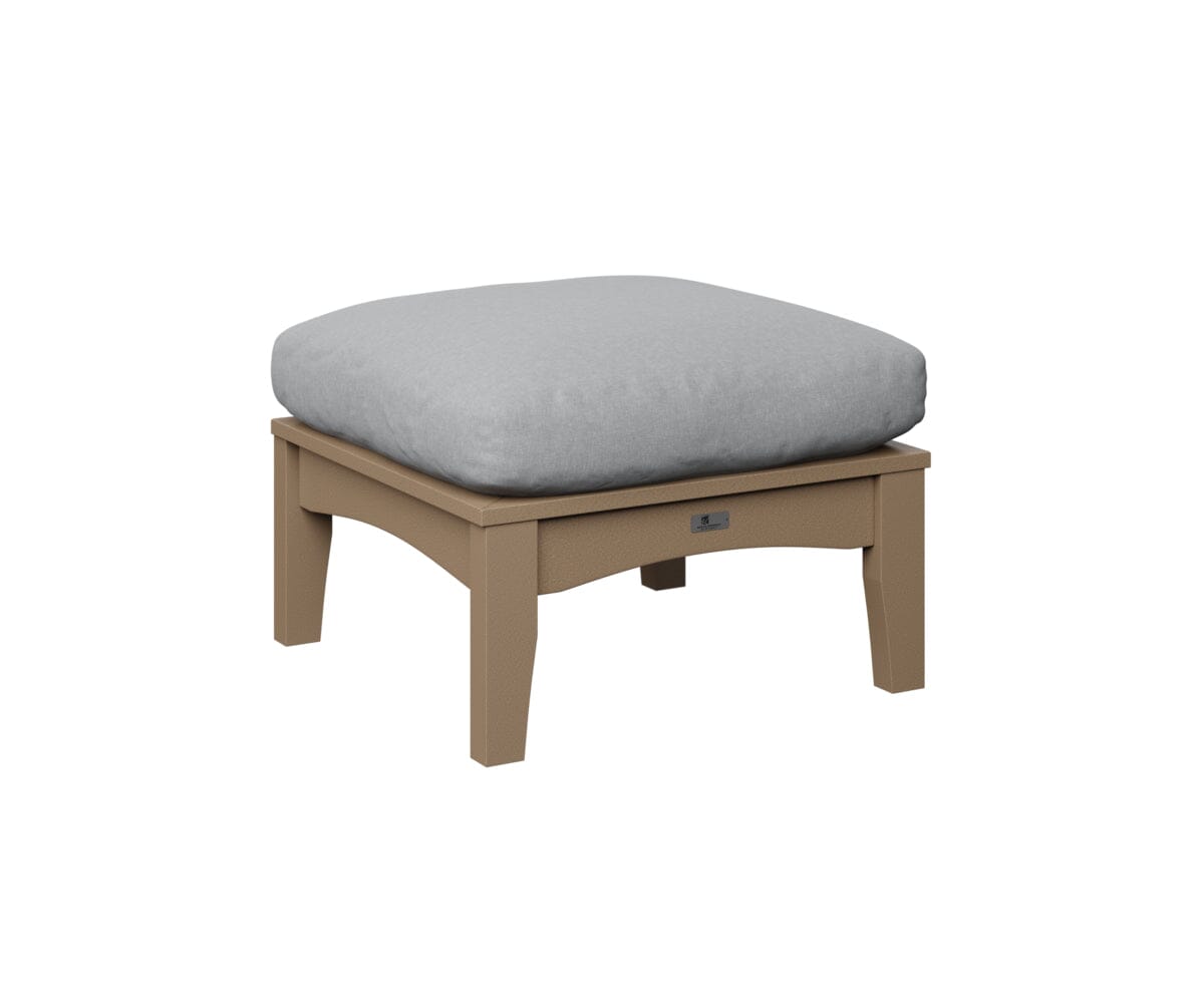 Classic Terrace Ottoman My Store Weatherwood 