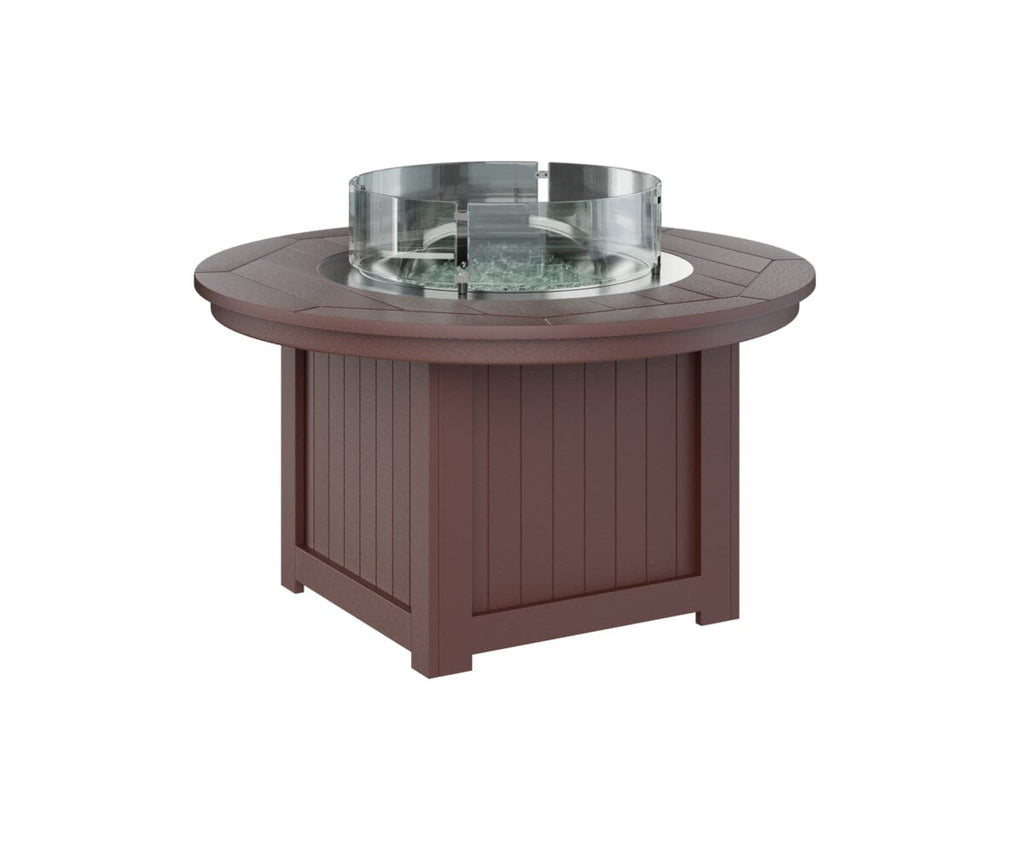 Donoma Round Fire Pit Rockwood Outdoor Furniture Burgundy 