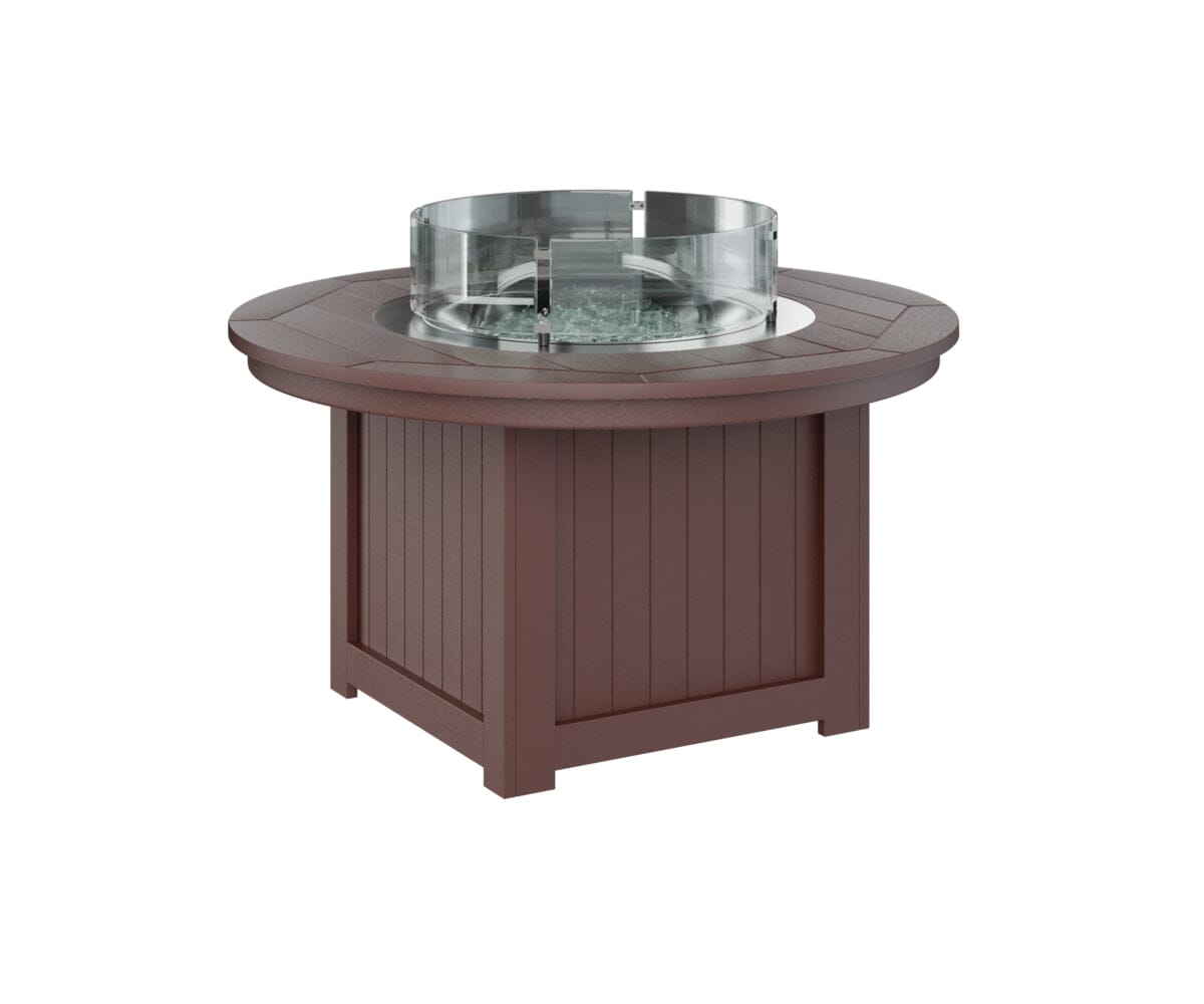 Donoma Round Fire Pit Rockwood Outdoor Furniture Burgundy 