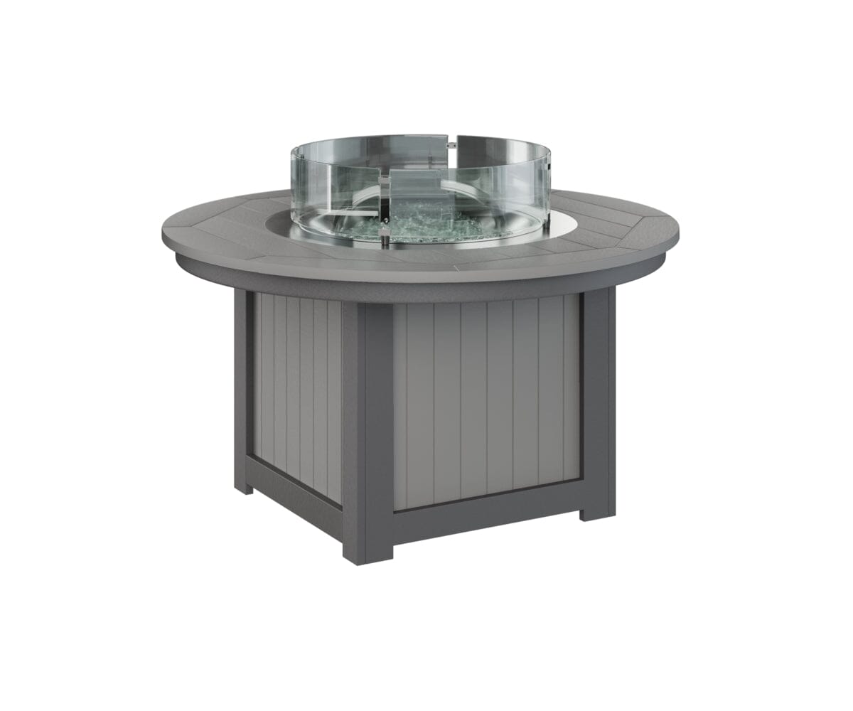 Donoma Round Fire Pit Rockwood Outdoor Furniture Tabletop: Light Gray I Legs: Smoke Gray 