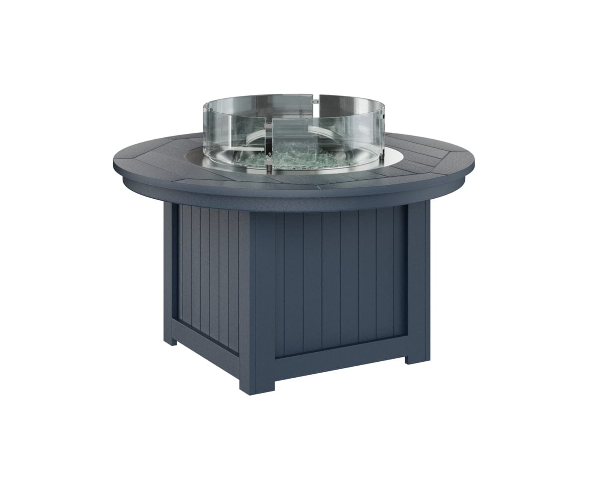 Donoma Round Fire Pit Rockwood Outdoor Furniture Navy Blue 
