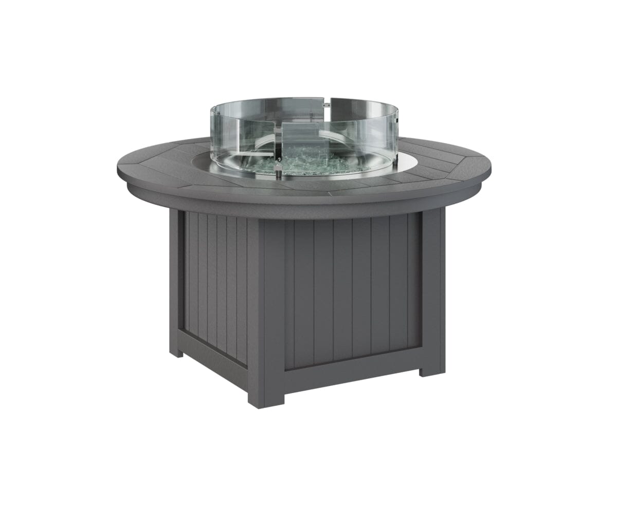 Donoma Round Fire Pit Rockwood Outdoor Furniture Smoke Gray 