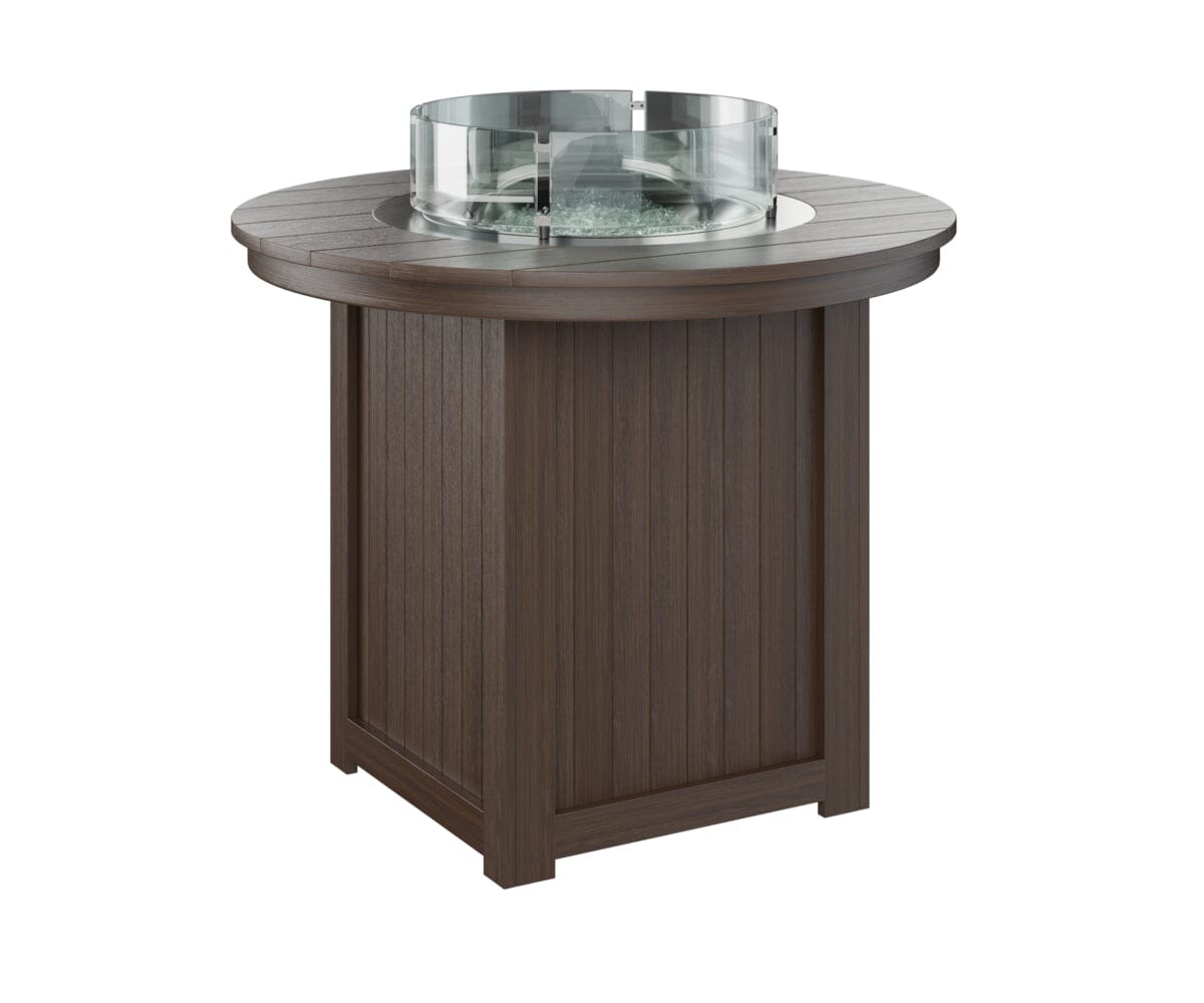 Donoma Counter Fire Table Rockwood Outdoor Furniture Natural Finish: Brazillian Walnut 