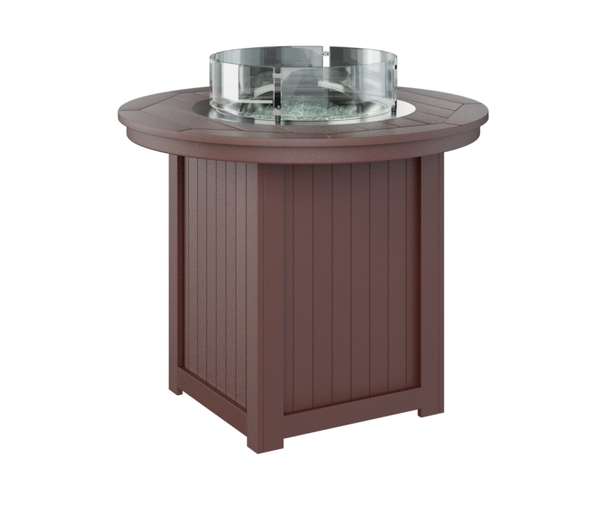 Donoma Counter Fire Table Rockwood Outdoor Furniture Burgundy 
