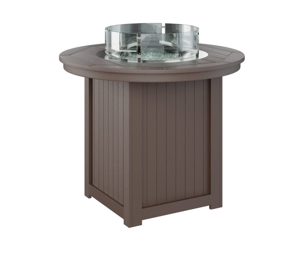Donoma Counter Fire Table Rockwood Outdoor Furniture Chocolate Brown 
