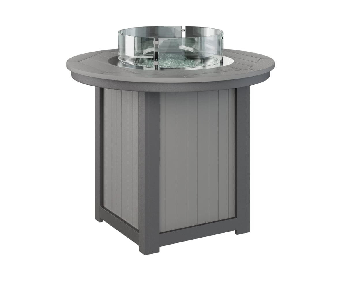 Donoma Counter Fire Table Rockwood Outdoor Furniture Tabletop: Light Gray I Legs: Smoke Gray 