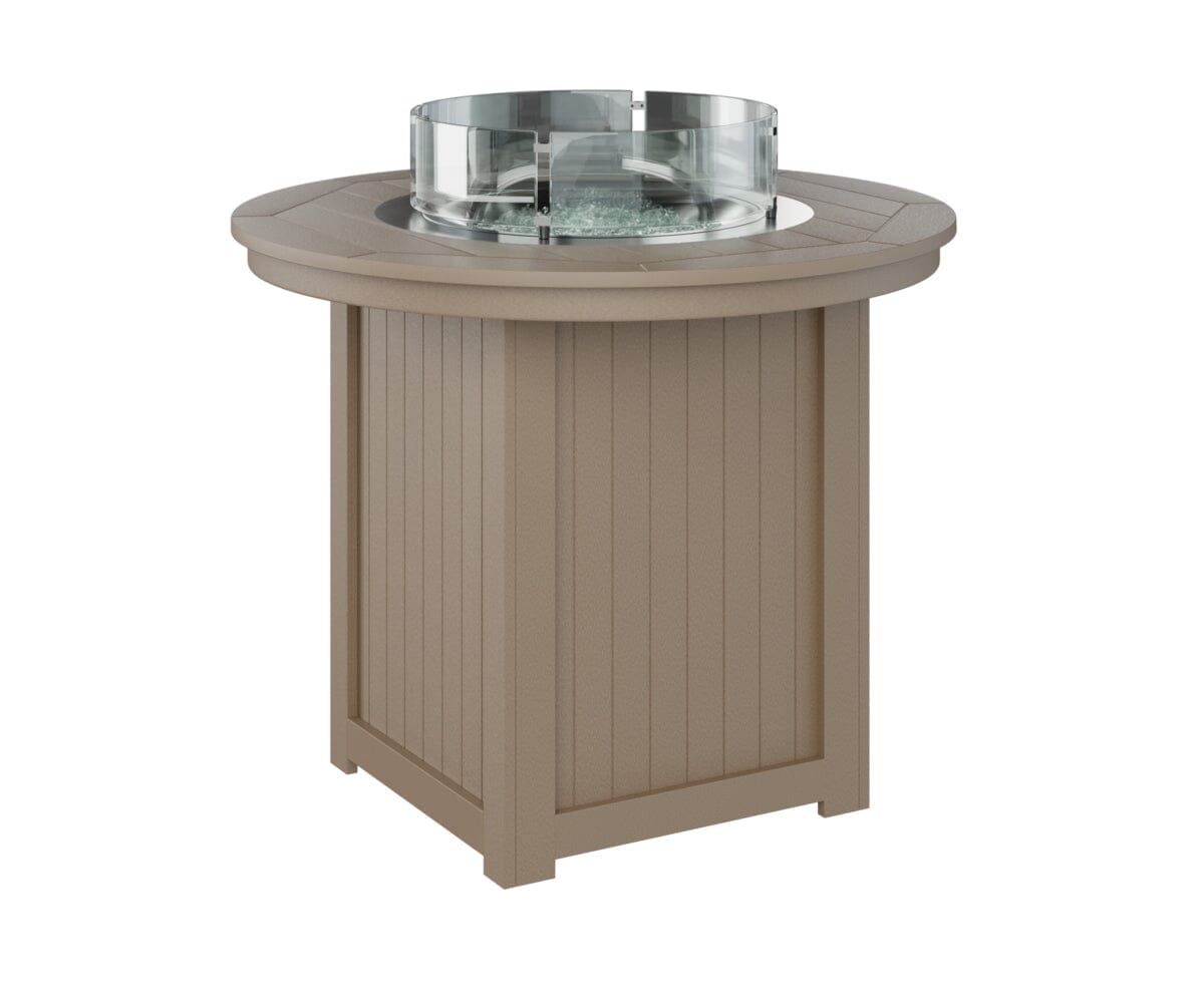 Donoma Counter Fire Table Rockwood Outdoor Furniture Weatherwood 