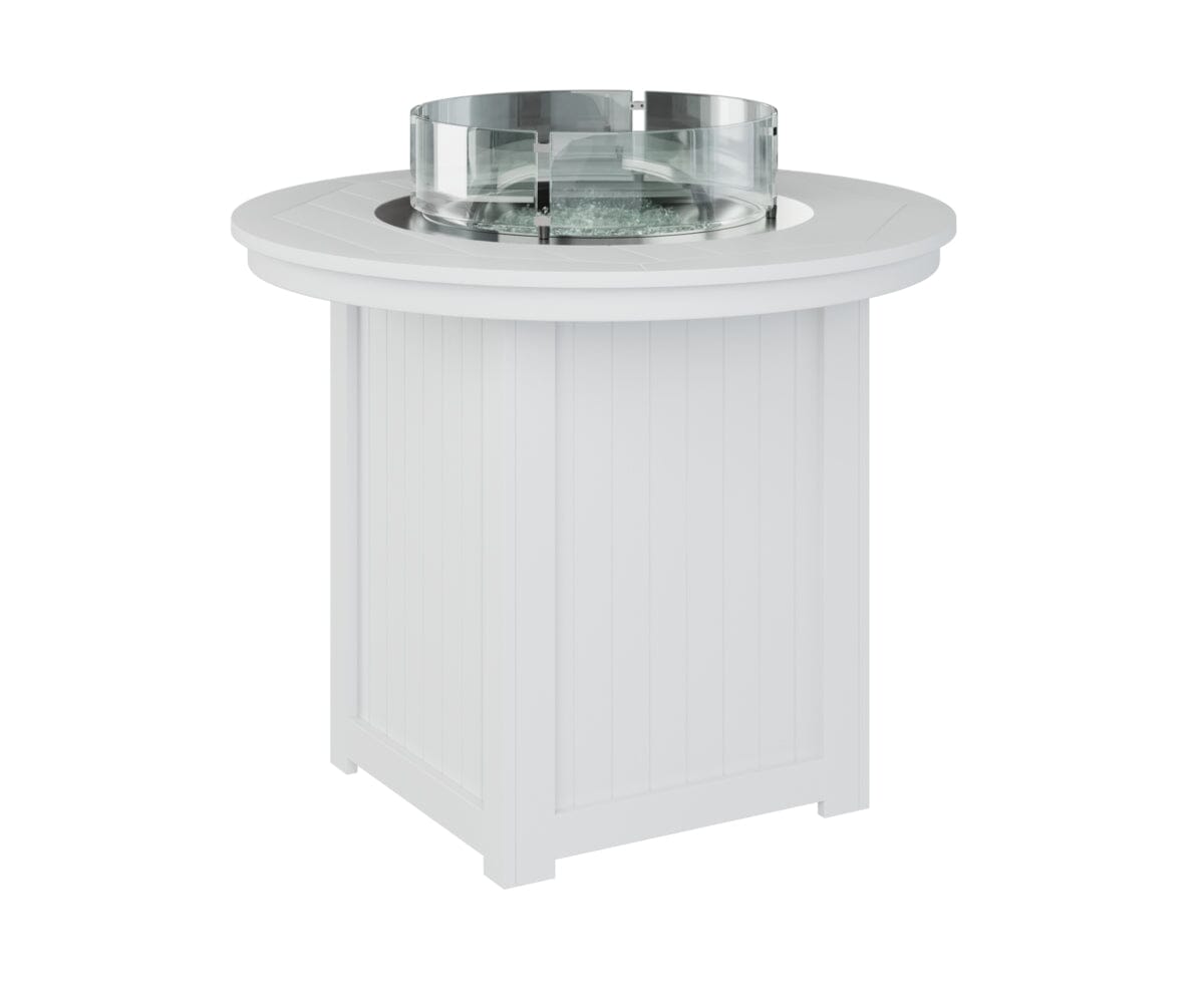 Donoma Counter Fire Table Rockwood Outdoor Furniture White 