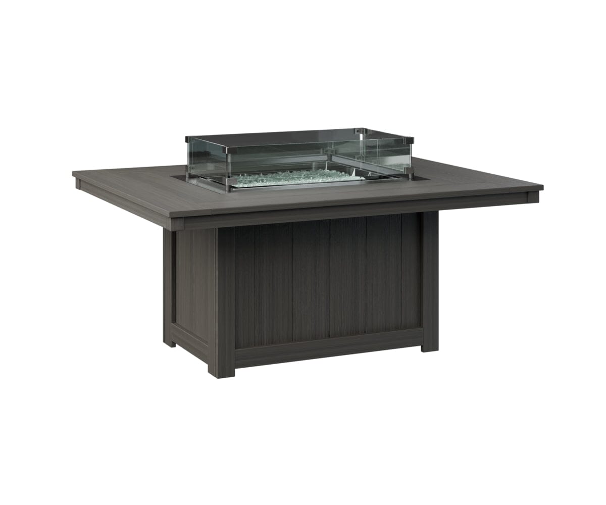 Donoma Rectangular Fire Pit Rockwood Outdoor Furniture Natural Finish: Coastal Gray 