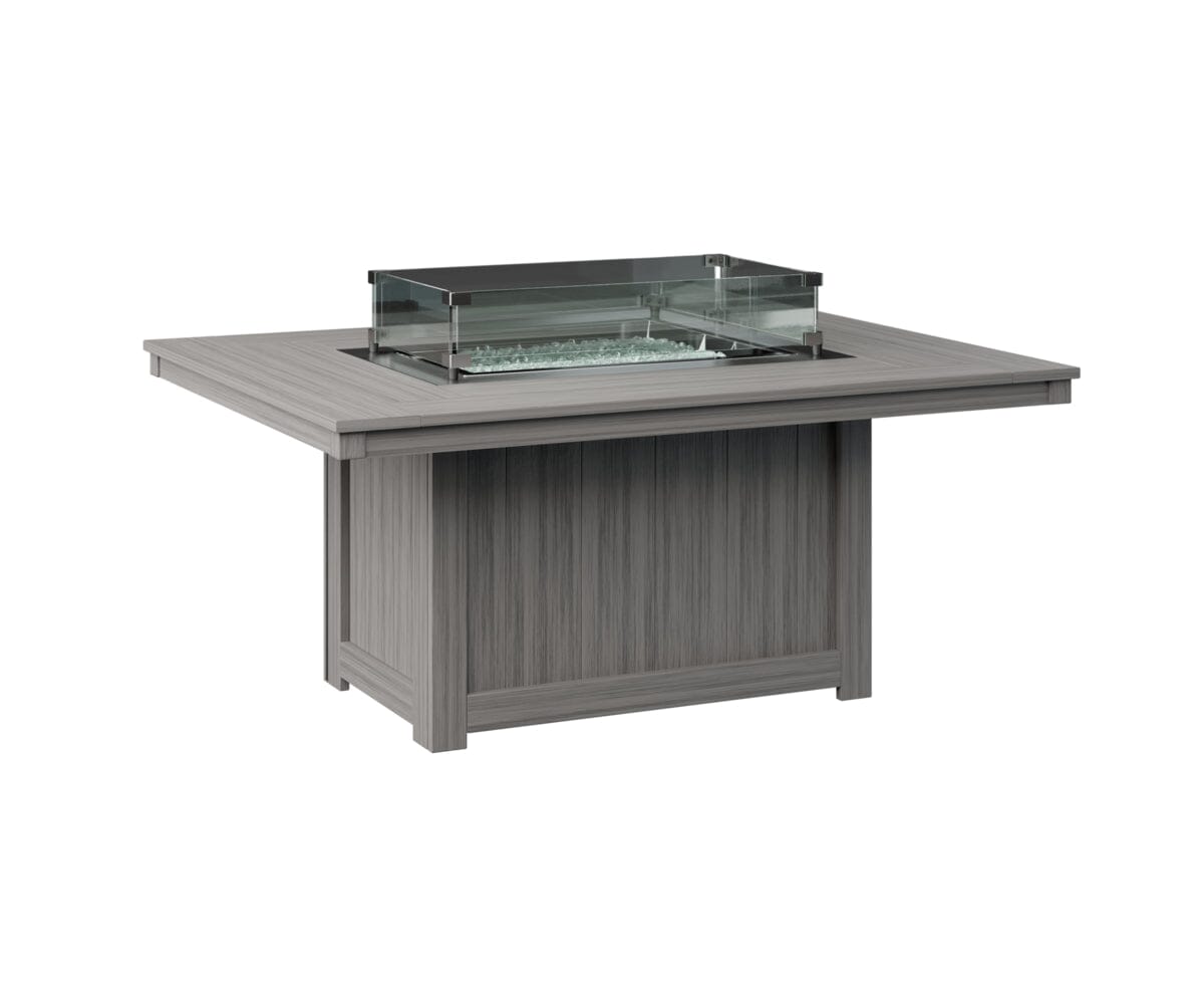 Donoma Rectangular Fire Pit Rockwood Outdoor Furniture Natural Finish: Driftwood Gray 
