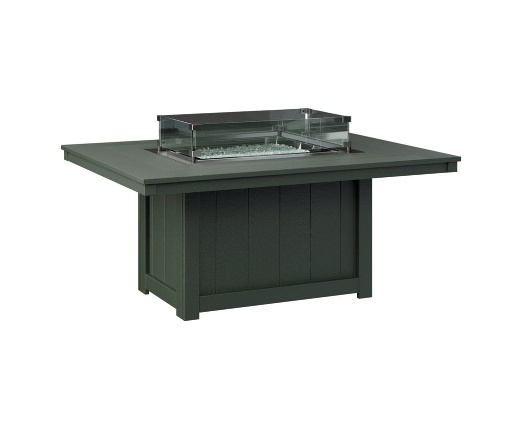 Donoma Rectangular Fire Pit Rockwood Outdoor Furniture Green 