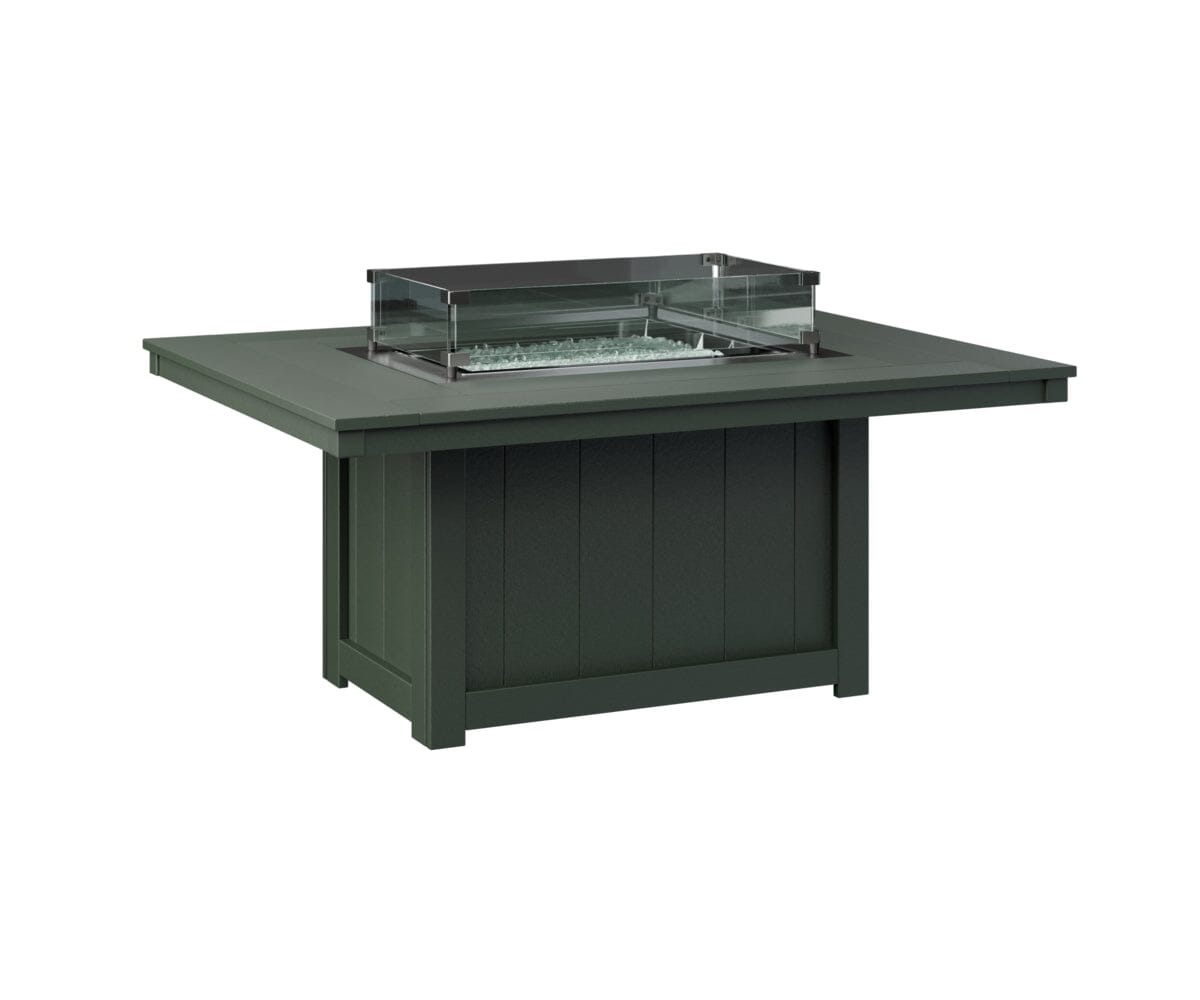 Donoma Rectangular Fire Pit Rockwood Outdoor Furniture Green 