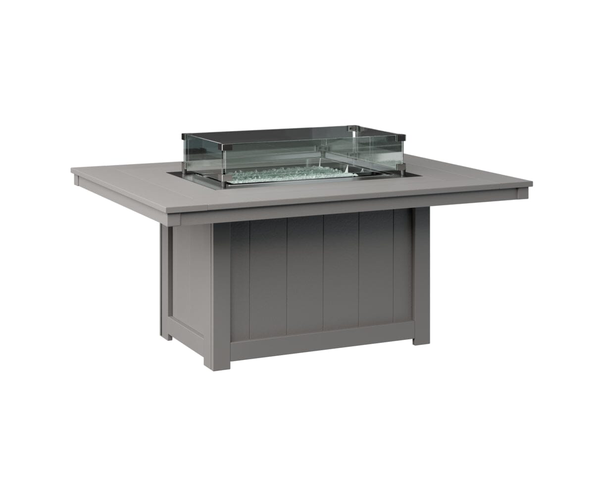 Donoma Rectangular Fire Pit Rockwood Outdoor Furniture Light Gray 