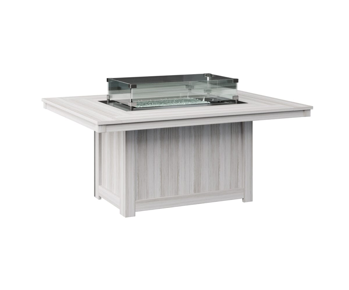 Donoma Rectangular Fire Pit Rockwood Outdoor Furniture Natural Finish: Seashell 
