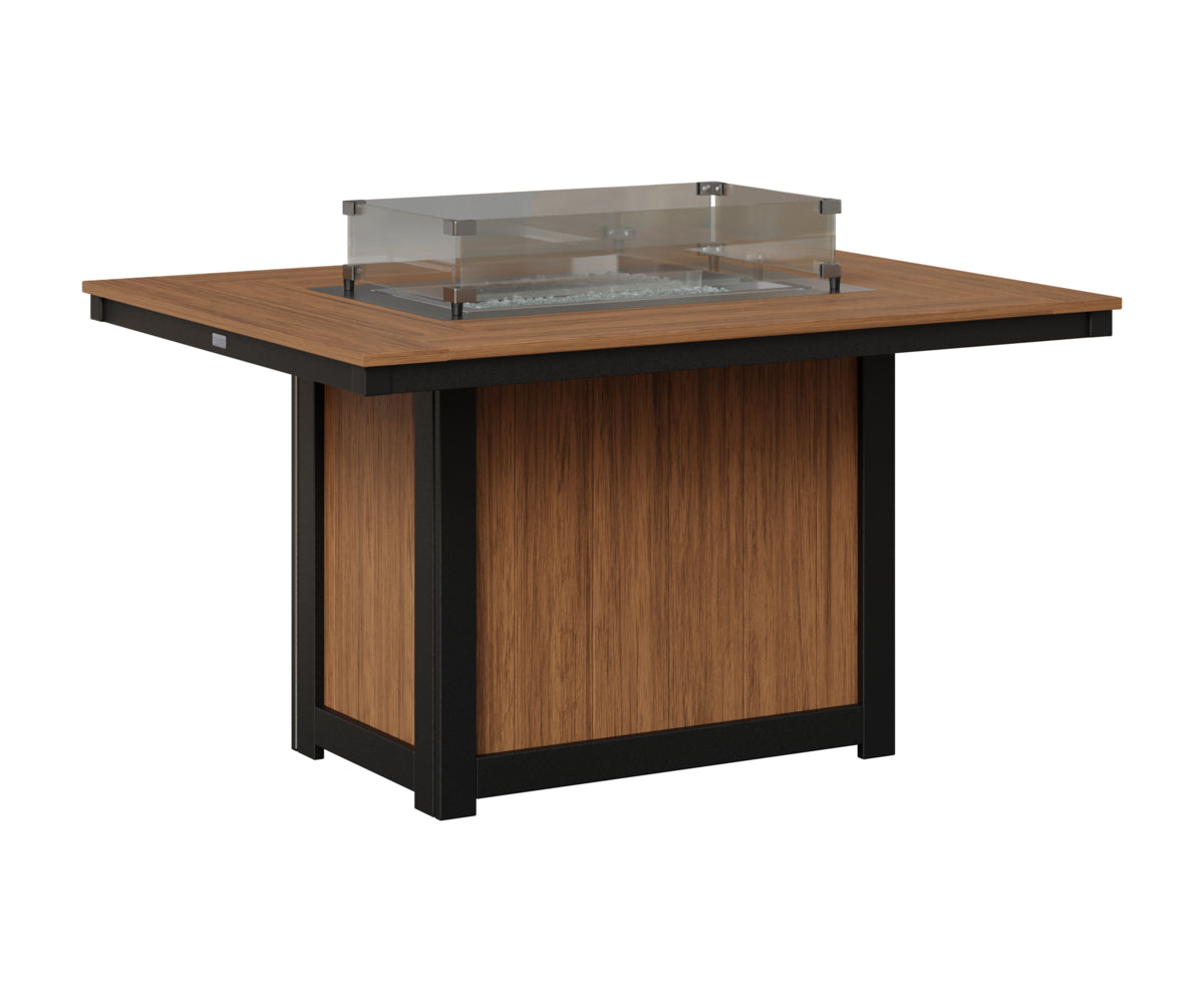 Donoma 42" x 54" Rectangular Fire Table Dining