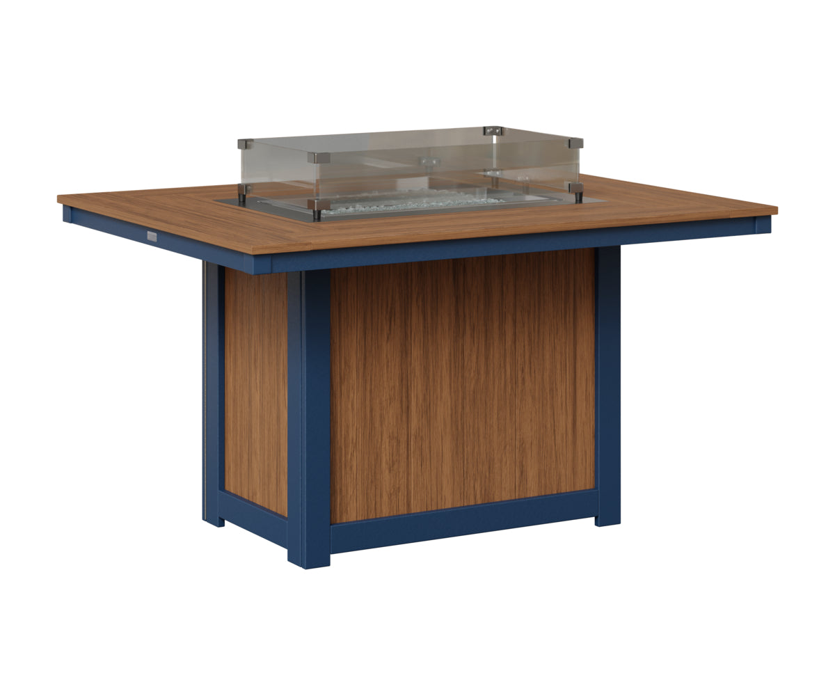 Donoma 42" x 54" Rectangular Fire Table Dining