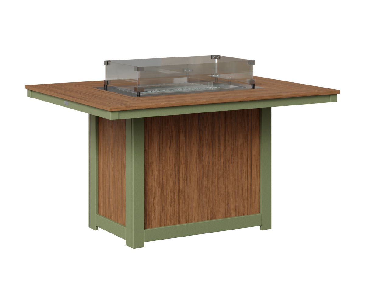 Donoma 42" x 54" Rectangular Fire Table Dining