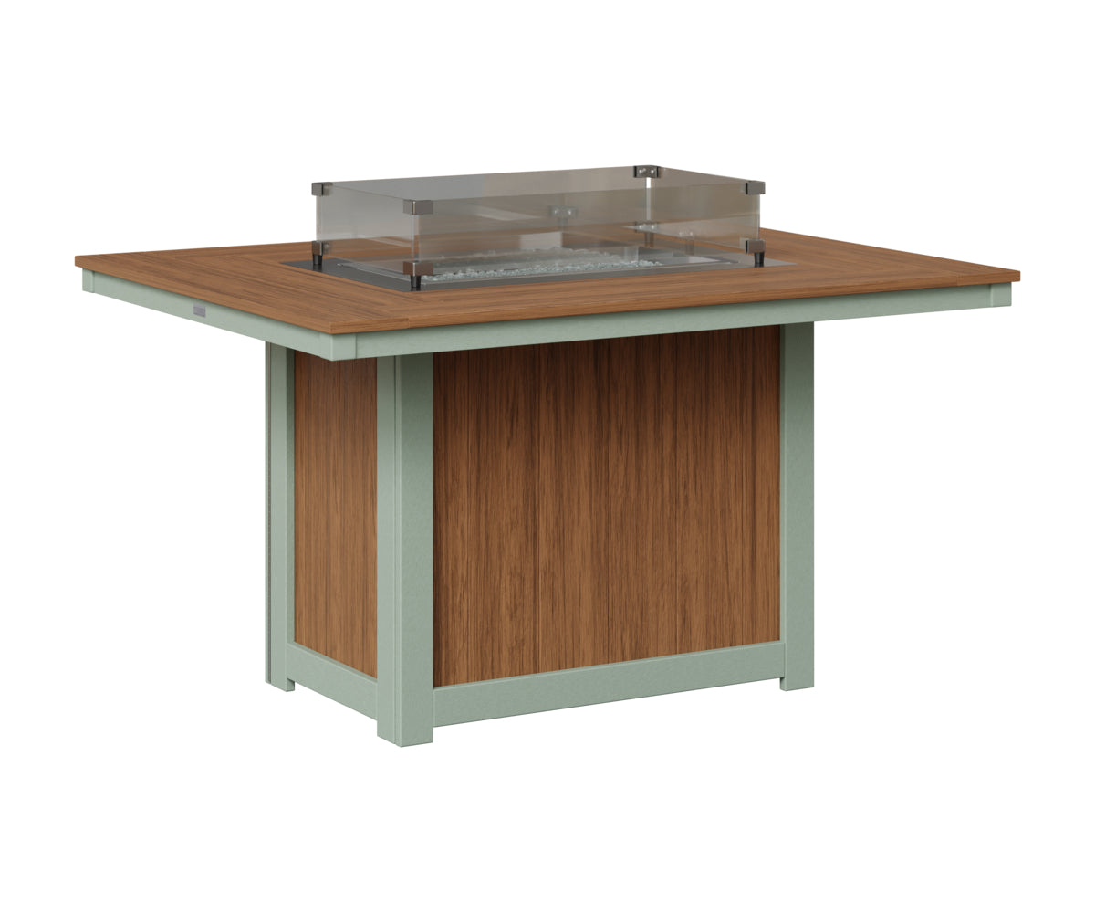 Donoma 42" x 54" Rectangular Fire Table Dining