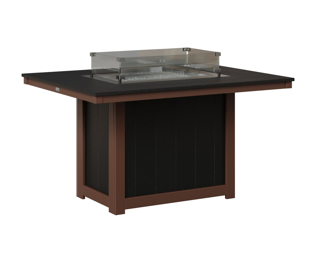 Donoma 42" x 54" Rectangular Fire Table Dining