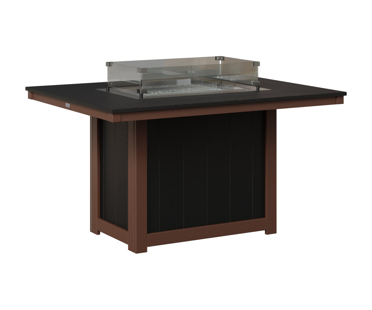 Donoma 42" x 54" Rectangular Fire Table Dining