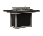 Donoma 42" x 54" Rectangular Fire Table Dining