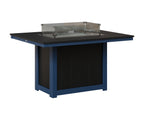 Donoma 42" x 54" Rectangular Fire Table Dining