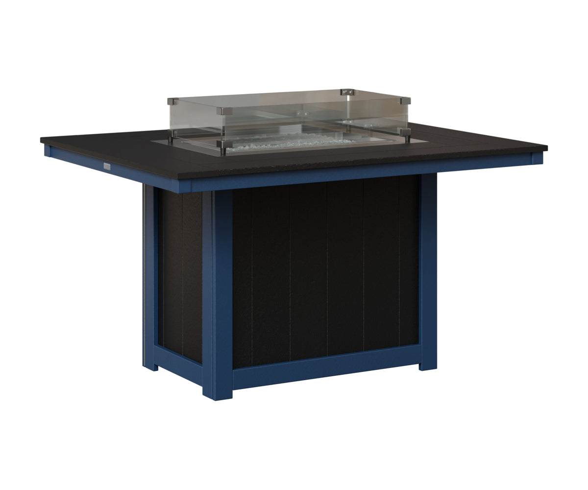Donoma 42" x 54" Rectangular Fire Table Dining