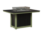 Donoma 42" x 54" Rectangular Fire Table Dining