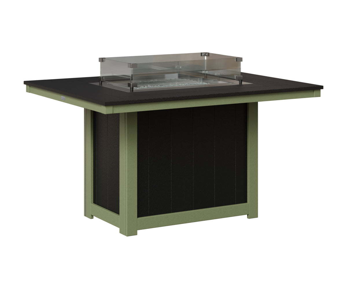 Donoma 42" x 54" Rectangular Fire Table Dining