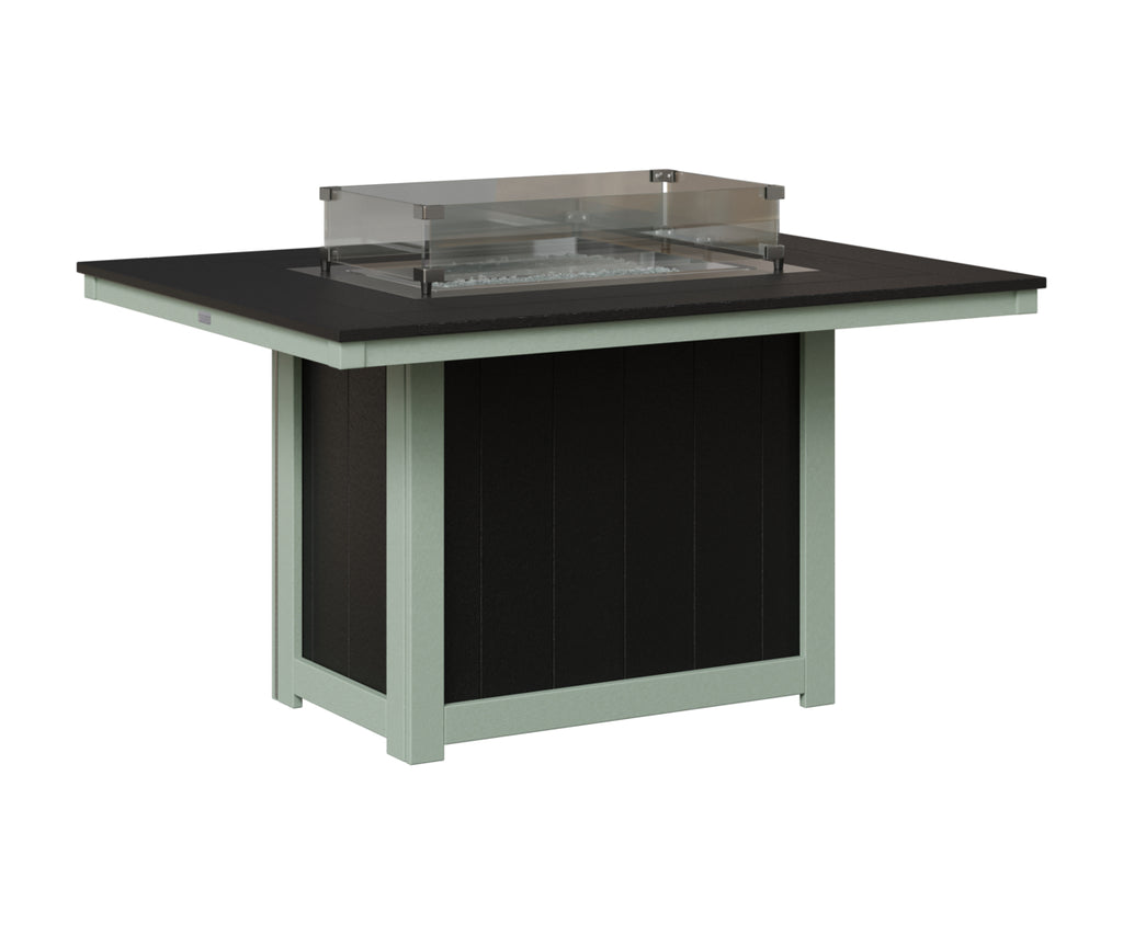 Donoma 42" x 54" Rectangular Fire Table Dining