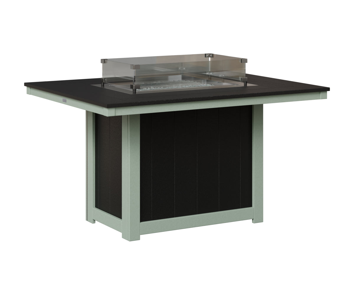 Donoma 42" x 54" Rectangular Fire Table Dining