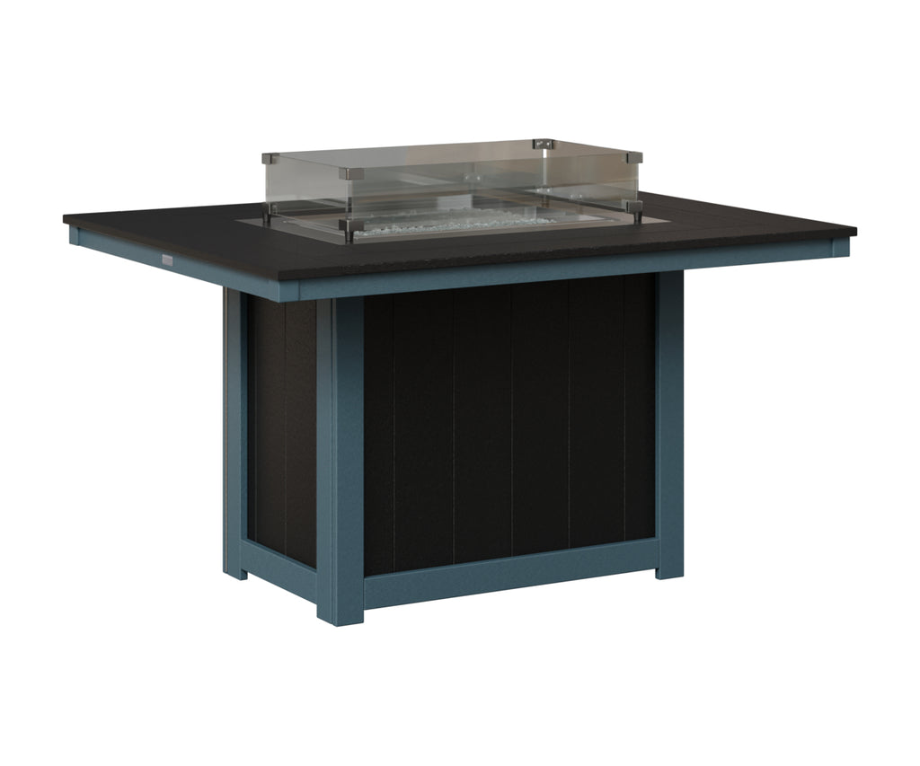 Donoma 42" x 54" Rectangular Fire Table Dining