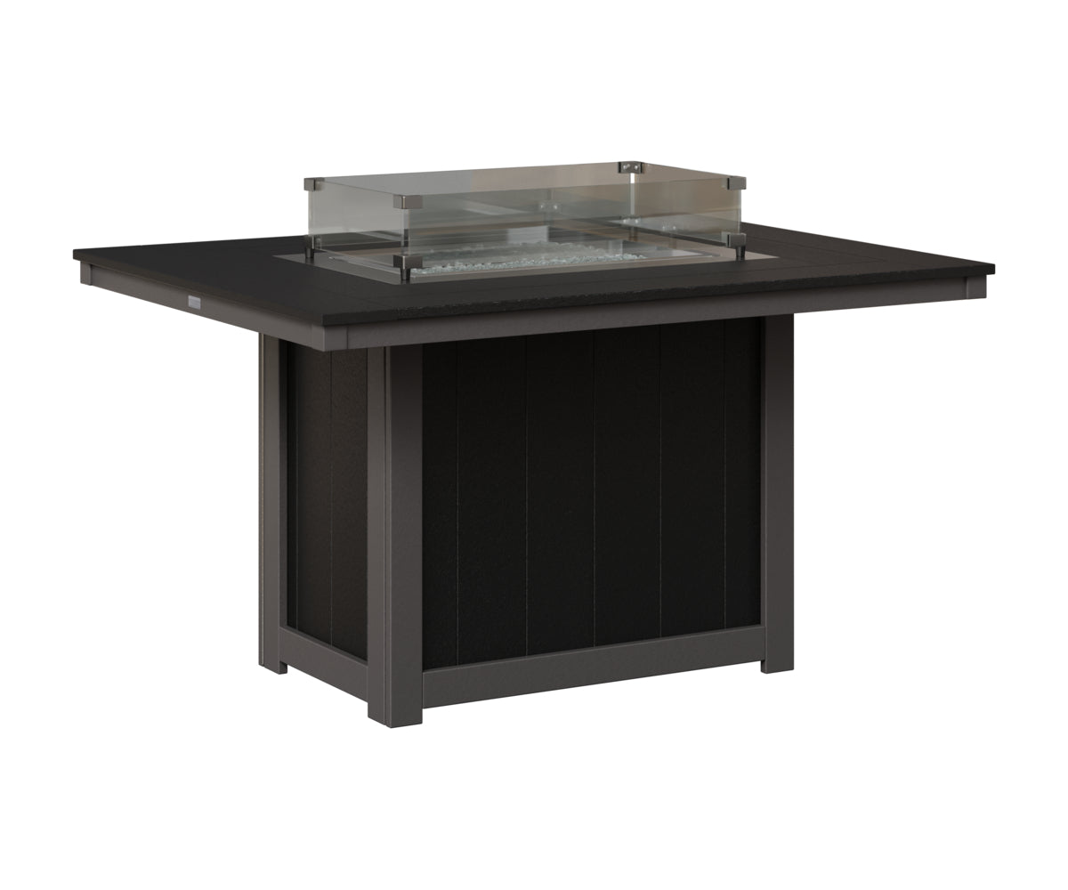 Donoma 42" x 54" Rectangular Fire Table Dining