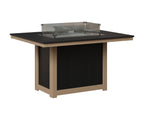Donoma 42" x 54" Rectangular Fire Table Dining
