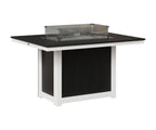 Donoma 42" x 54" Rectangular Fire Table Dining