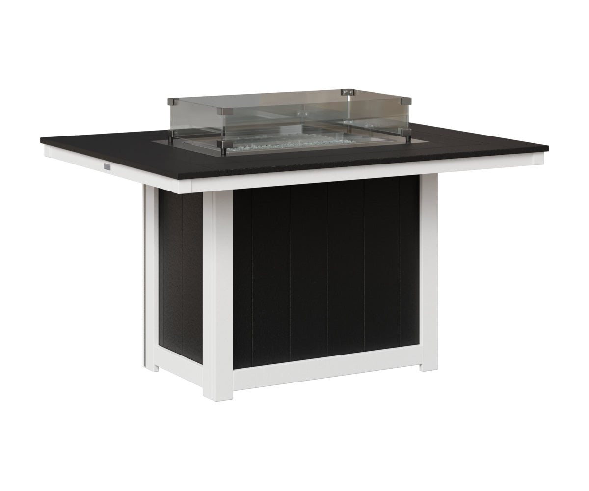 Donoma 42" x 54" Rectangular Fire Table Dining