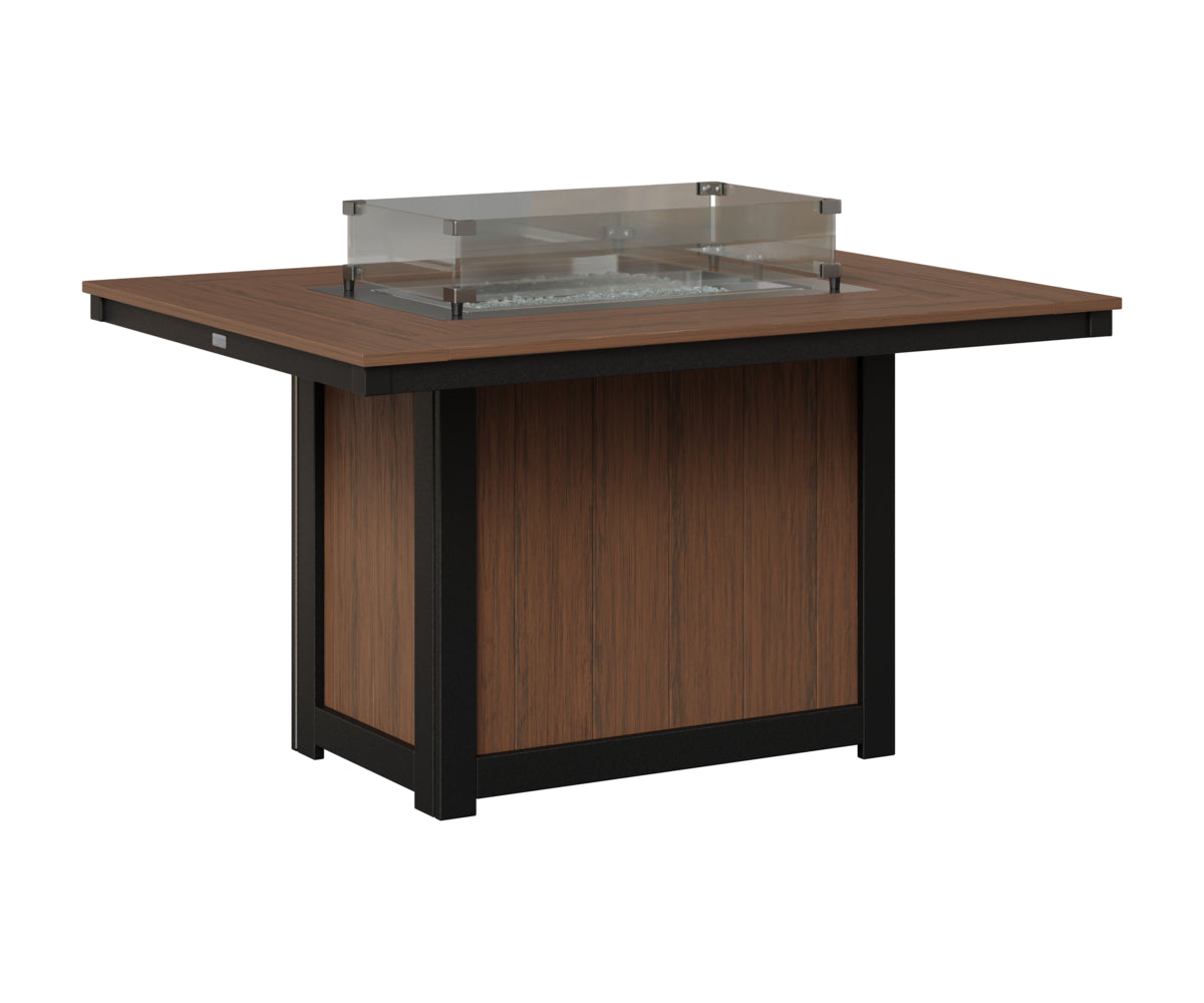 Donoma 42" x 54" Rectangular Fire Table Dining