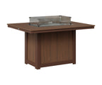 Donoma 42" x 54" Rectangular Fire Table Dining