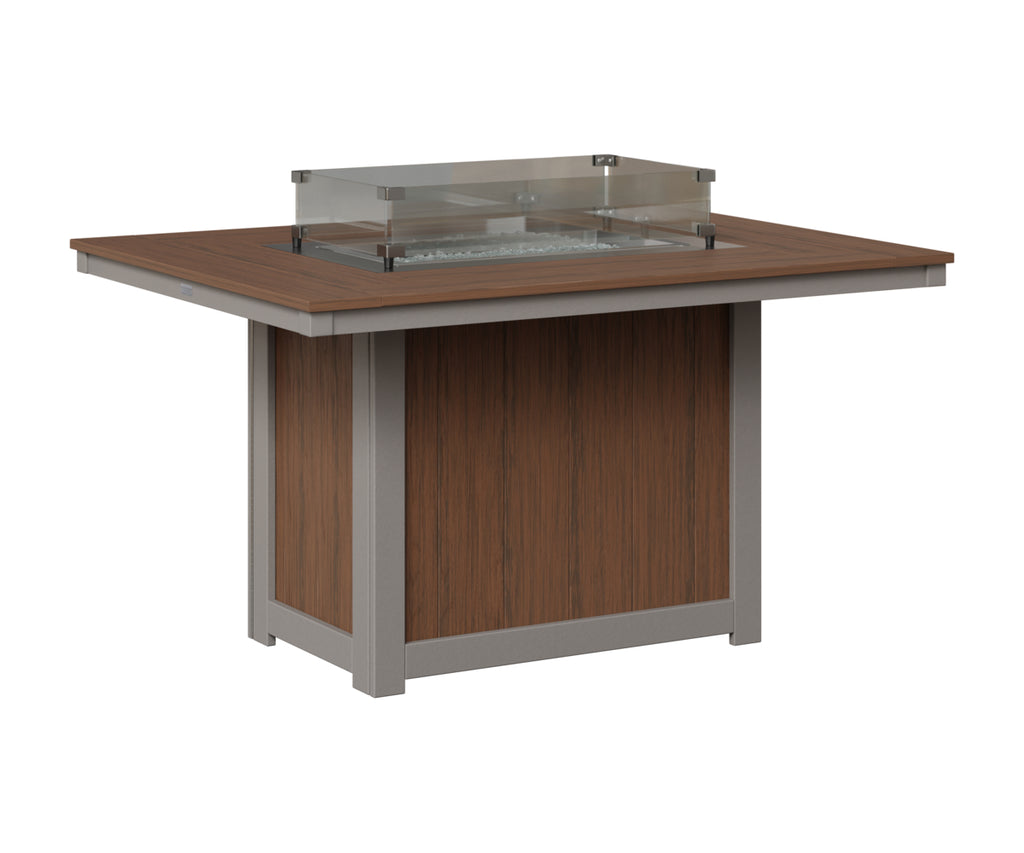 Donoma 42" x 54" Rectangular Fire Table Dining