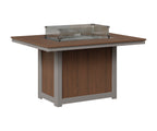 Donoma 42" x 54" Rectangular Fire Table Dining