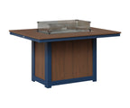 Donoma 42" x 54" Rectangular Fire Table Dining