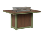 Donoma 42" x 54" Rectangular Fire Table Dining